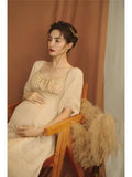 MQTIME  -  Women Photography Props Maternity Dresses Elegant Vintage Pregnancy Pregant Dress Studio Shoot Photoshoot Photo Clothes