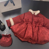 MQTIME  -  Girls Winter Coats Children 2025 New Thickened Jackets Baby Kids Warm Fashion Outerwear Toddler Casual New Year Clothing