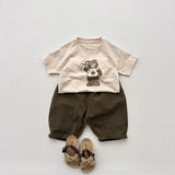 MQTIME  -  Autumn New Children Cargo Pants Solid Boys Vintage Casual Pants Girls Harem Pants Cotton Baby Pocket Trousers Kids Clothes