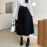 Mqtime Maternity Dress Clothing Knitted Maternity Long Skirts Elastic Waist A Line Clothes for Pregnant Women Casual Pregnancy Skirt