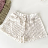 MQTIME  -  Autumn Spring 0-4Yrs Kids Knitting Solid Color Shorts Children Pants Baby Girl Knitting Short Skirt