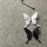 Mqtime Fashion Super Fairy Lace Butterfly Chokers Necklaces Transparent Chocker Party Neck Jewelry Accessories Collar