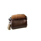 MQTIME  -  Cute Retro Plush Bread Handbag Cookies PU Mini Storage Bag Crossbody Bags Shoulder Bag Women's Bags Messenger Bag