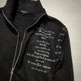  MQTIME  -  Y2K Vintage Gothic hoodies Aesthetic Harajuku Dark  letter Print Loose Sweatshirt women Streetwear Fashion Outdoor Outfits new