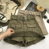 Mqtime  Summer Women Denim Skirt High-waist Short Slim A-line Jean Mini Skirts Lady Lining Wide-leg Shorts Casual Hot Girls