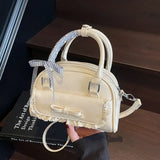  MQTIME  -  Fashion Cute Large Capacity Lace Cute Pu Leather Crossbody Bag Women's Bags Shoulder Bag Tote Bags Purse Tote Bag Messenger Bags