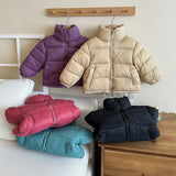  MQTIME  -  Kids Fashion Coats 2-10Y Boys Girls Winter Stand-collar Jackets Toddler Casual Outerwear Children Autumn Fashion Warm Clothes