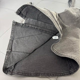 MQTIME  -  Y2k American Raw-edge Denim Vest Crop Top Women Design Zipper Waist Slimming Sexy Hot Girl Spaghetti-strap Top Suspender Top