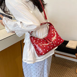  MQTIME  -  Cute Polka Dot Small Shoulder Bag Ladies Short Handle Casual Daily Underarm Purse Women Crossbody Bags Female Handbags