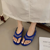 MQTIME  -  Women Mesh Sandals Flats Shoes Clip Toe Slippers Summer Trend Beach Sport Shoes Casual Flip Flops Comfort Shoes Sandalias