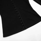  MQTIME  -   Autumn Women Solid 2 Piece Set Sexy V Neck Long Sleeve Metal Single Breasted Cardigan Tops + Shorts Slim Casual Suits