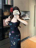 MQTIME  -  Sexy Bodycon Mermaid Dress Summer Fashion Strap Runway Party Robe Women Long Vestidos 2025 New