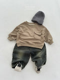  MQTIME  -  Autumn New Children Long Sleeve Sweatshirt Solid Boys Girls Cotton Loose Pullover Kids Casual Pocket Tops Baby Clothes