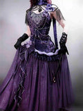 MQTIME  -  Mysterious Nocturne Velvet Elegant Mermaid Dress Elegant Gown Strap Dress Lolita Purple Evening Party Long Dresses