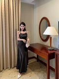 MQTIME  -  Elegant Dresses Women Ribbon Sleeveless Sexy Slim Satin Spring Backless Mermaid Dress Party Vintage Temperament Female
