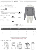  MQTIME  -  Sexy Knit 2-Piece Set Women Classic Basic Slash Neck Full Sleeve Tops+Shorts Stretch Skinny Trend Chic Party Streetwear