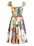  MQTIME  -  Women Summer Pin Up Casual Party Dress 2026 Short Sleeve Retro Robe 60s 50s Vintage Rockabilly 1960s 1950s Swing Dress Vestidos