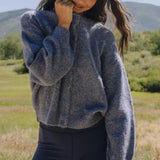 MQTIME  -  Spring 2025 New Sweater Women's Long Sleeve Buttons Versatile Knitted Cardigan Jacket Women