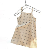 MQTIME  -  Spring and Summer Girls' Clothing Korean Kid's Sleeveless Camisole Dress Children's Classic Plaid Slings Dress Match with Top