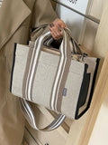 MQTIME  -  Large Capaci Canvas Tote Bag Women's Crossbody Commuter Bag Faionable Single oulder Bag Handbag for Autumn Winter