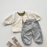  MQTIME  -  Autumn New Children Casual Pants Cotton Girls Sweat Pants Solid Boys Loose Trousers Kids Harem Pants Baby Clothes