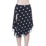 MQTIME  -  Polka Dot Print Medium and Long Dress Cute Girl Style Skirt Woman