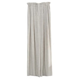 MQTIME  -  Stripe Linen Cotton Long Pant Women High Waist Wide Leg Pants