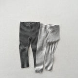  MQTIME  -  Autumn New Children Striped Leggings Cotton Girls Stretch Pants Boys Casual Pants Baby Ribbed Leggings Kids Trousers