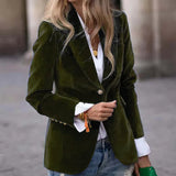 MQTIME  -  Outerwear For Women Long Sleeve Turn Down Collar Loungewear Jackets Solid Single Button Cardigan Coats Streetwear