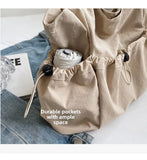 MQTIME  -  Casual Commuter Large Capaci Nylon Tote Bag Women's New 2025 College Student Class Bag Commuter Single oulder Tote Bag