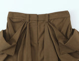  MQTIME  -  Chic Casual Skirt Women's Spring Summer Short Skirt With Pocket Ruched Mini Skirts For Women 2026 New ﻿Holiday Street Skirts