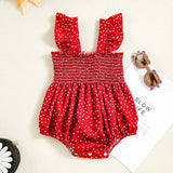 MQTIME  -  Summer Outfits Baby Girl Romper Toddler Clothes Korean Fashion Cute Dot Sleeveless Cotton Bodysuit Newborn Jumpsuits