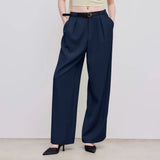 MQTIME  -  Loose Suit Pants Wide Leg Pants Autumn and Winter New Low-rise Straight Pants Elegant Commuting Trousers for Women