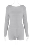 MQTIME  -  Knitwear Backless Sweater Jumpsuit Women's Loose Long Sleeve Bodysuit High Street Autumn 2024 Slim Rompers Knit Jumpsuit