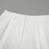 MQTIME  -  Cotton pants, white fashionable wide leg pants, spring and summer new styles, cross-border versatile, casual commuting