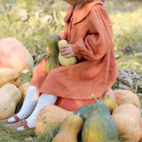  MQTIME  -  Autumn Girls Doll Collar Cotton Linen Dress New Chic Retro Loose Long-Sleeved Baby Girl Casual Party Dresses