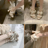 MQTIME  -  New Women's Mary Jane Shoes Sweet Style Lolita High Heels for Woman Exquisite Bow Casual Shoes Designer Shoes Zapatos Mujer