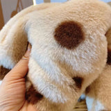  MQTIME  -  Baby Girls Jackets Children Winter Warm Faux Fur Coats Kids Fluffy Hooded Outwear New Toddler Plush Casual Clothing 2-8 Years