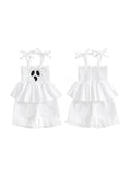 MQTIME  -  Toddler Boy Thanksgiving Romper Plaid Turkey Smocked Tie-up Spaghetti Strap Shorts Jumpsuit for Autumn Winter