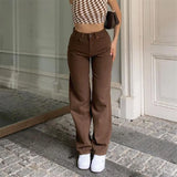 Mqtime High waist jeans woman korean fashion mom baggy jeans straight leg jeans black loose denim trousers streetwear