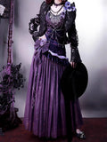MQTIME  -  Mysterious Nocturne Velvet Elegant Mermaid Dress Elegant Gown Strap Dress Lolita Purple Evening Party Long Dresses