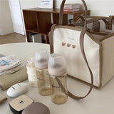 MQTIME  -  Diaper Bags Korean Mom Canvas Bag Multifunction Lunch Bag Fashion Messenger Bag With Packet