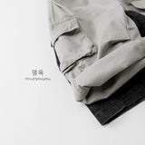MQTIME  -  Spring New Children Casual Pants Girls Vintage Cargo Pants Solid Baby Boy Harem Pants Kids Trousers Infant Clothes