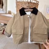 MQTIME  -  Kids Windbreaker New Spring Autumn Fashion Korean Casual Baggy Simple Style
