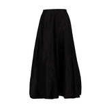 MQTIME  -  Fashion Satin Skirts Low Waist Plaid Color Regular Fit Midi Length Skirts Femme Vacation Ball Gown Long Skirt