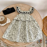 MQTIME  -  Summer New Baby Clothing, 0-6 Year Old Girl, Fragmented Embroidered Sleeveless Trendy Cotton Dress Long Dress