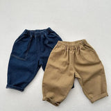  MQTIME  -  Autumn New Children Loose Denim Trousers Cotton Girls Solid Harem Pants Boys Casual Pants Kids Vintage Jeans Baby Clothes