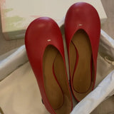  MQTIME  -  Summer New Brand Women Flats Fashion Square Toe Shallow Mary Jane Shoes Soft Casual Ballet Shoes Slingback Shoes Black