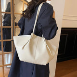 MQTIME  -  Women Shoulder Bag Solid Color Leather Simple Design Large Capacity Women Crossbody Multifunctiona Handbag