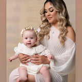 MQTIME  -  Maternity Dresses For Baby Showers One Necked Single Sleeved Pleated Dress Photo Shoot Photography Dress For Women